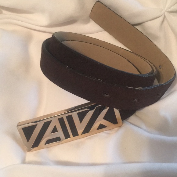 Anne Klein brown leather belt - Picture 7 of 8